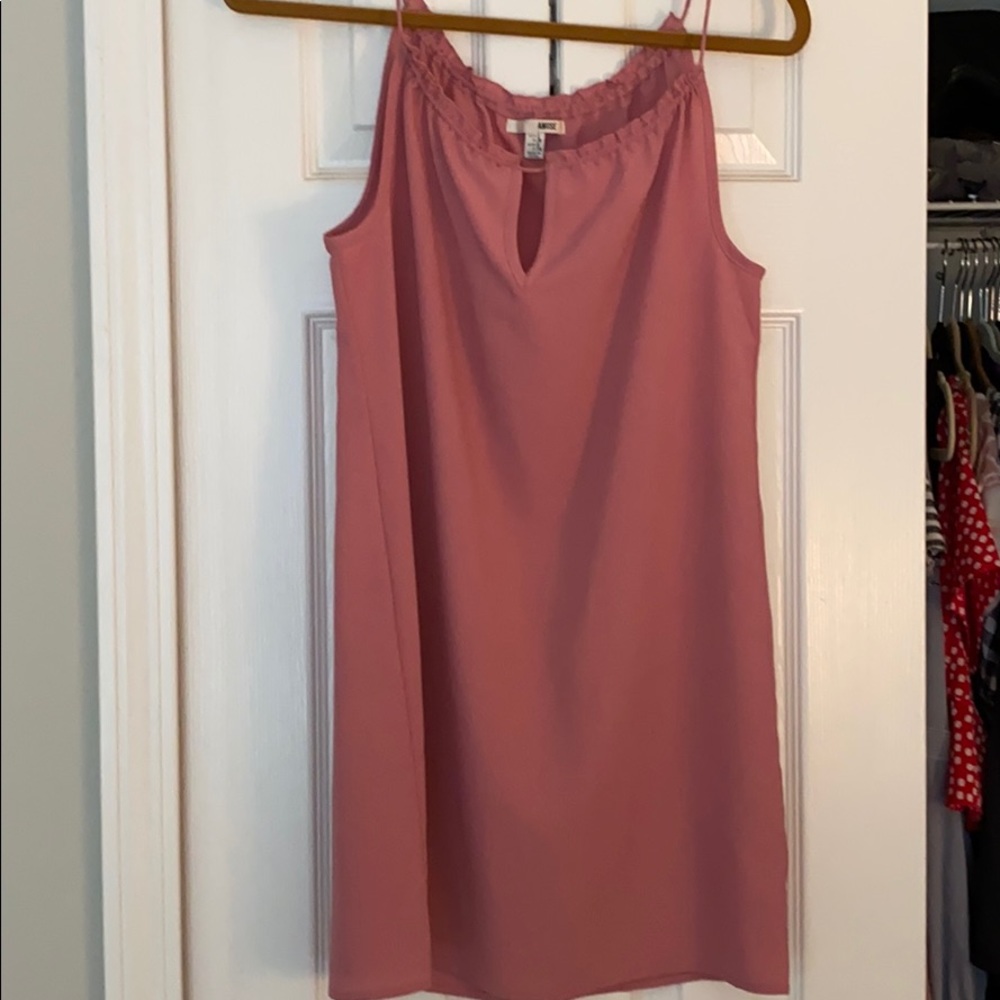Pink keyhole dress
